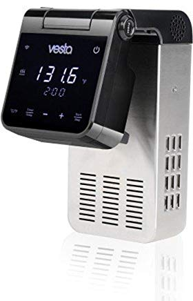 Vesta Precision Termocirculador Cocina Baja Temperatura SV81 Imersa Elite 1500W con Aplicación de Control Wi-Fi | Inmersión a Prueba de Agua IPX7 | Temperatura de Trabajo 20°C - 95 °C (Negro)