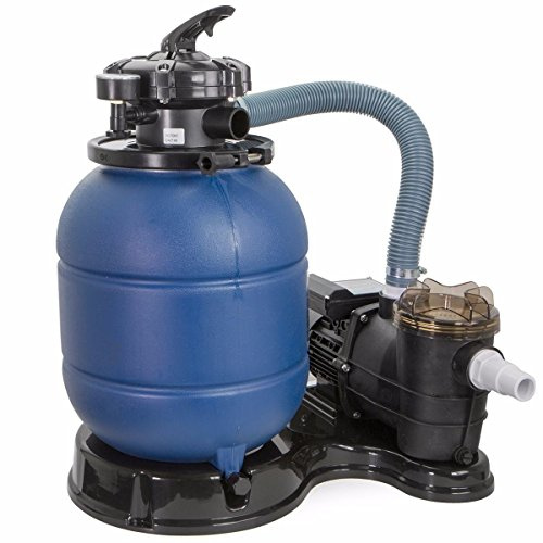 XtremepowerUS 12 Sand Filter Pump System for Above Ground Pools, 2400 GPH 3/4 HP Pool Pump with 4-Way Valve, 42-Lb Sand Capacity, Pool Filter & Pump Combo for Pools Up to 10,000 Gallons