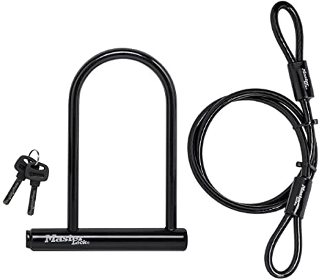 Master Lock 7.25 U Lock with Looped End Cable