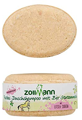 Festes Shampoo mit Stutenmilch,100g, duftet zitronig frisch, für Körper und Haare