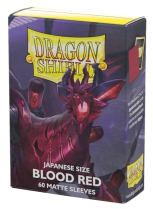 Dragon Shield AT-11150 Japanese Size Matte Blood Red (60 Sleeves)