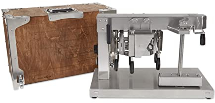Lacres Pollux PROFFESIONELL APPAREIL À RACLETTE Four à raclette de luxe INOX 100% TRADITIONNEL ORIGINAL DESIGN pour deux demi-roue Boîte Décorative Gravées