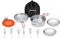 KingCamp Camping Kochset Adventurer I Pro Koch Geschirr Set Stahl Topf Pfanne
