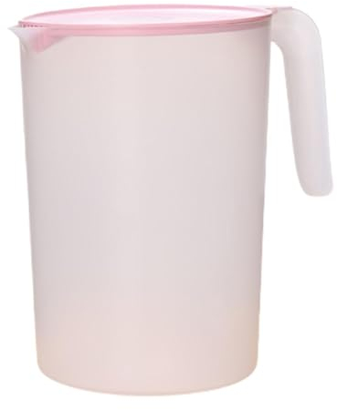 Pichet En Plastique, Pichet 2 Litre, Grande Capacité En Plastique Thé Jus Carafe Pot, Pichet D'eau Avec Couvercle, Réutilisable Carafe À Eau Avec Poignée, Pichet Plastique Pour Réfrigérateur