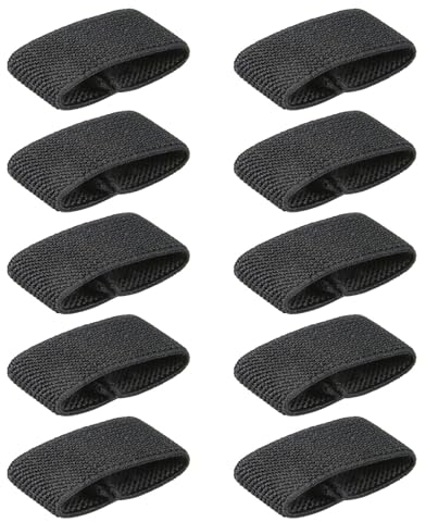 Pnuokn 10 soportes elásticos para cinturón para mochila, soporte para cinturón, correa táctica, soporte para cinturón, banda de nailon