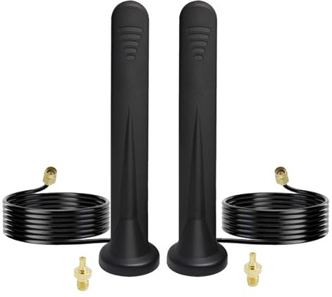 5G Antenna Outdoor WIFI Antenna Magnetic Base LTE Antenna with SMA TS9 Connector with 3M Cable for Indoor Outdoor 15DBI Omnidirectional for 3G/4G/5G/GSM/GPRS Router