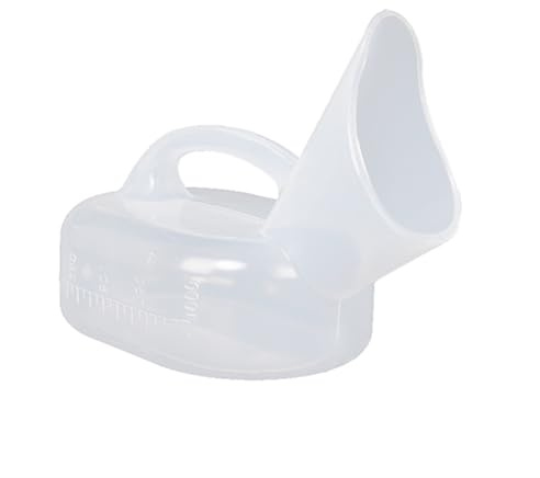 LUNCHS Bouteille D'urine 1000 ML Pistolet Urinoir pour Homme Durable et Facile à Nettoyer avec échelle pour Une Observation Facile