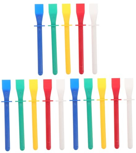 DOITOOL 15 Pièces Set Spatules à Colle pour Artisanat Cuir Outils Application de Colle Grattoirs Réutilisables pour DIY et Peinture Accessoires Pratiques pour Projets Manuels