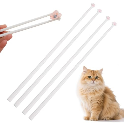 Ymapinc 2 paia di bacchette, bastoncini di palma di gatto per mangiare, bacchette per sushi per cucina cinese, cucina giapponese, adulti e bambini