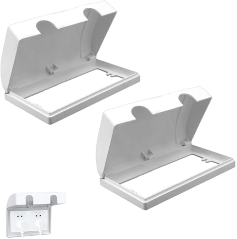 2pcs Plug Socket Covers UK, Plug Covers for Sockets UK Double Socket Cover