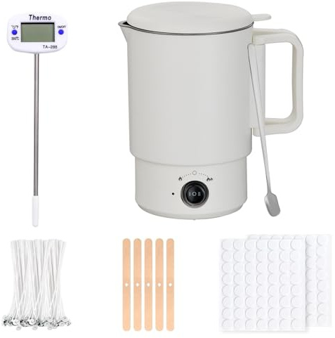 Tarro de cera de hierro fundido profesional 800ml,Olla de Fusión de Cera
