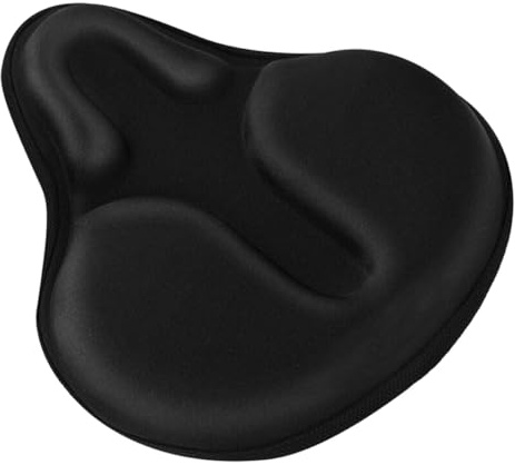 Cabilock Funda para Sillín de Bicicleta de Montaña Transpirable Negra Protector de Asiento Ciclismo de Silicona 390 G sin Correas Cubierta Antichoque para Uso en Ruta y Montaña