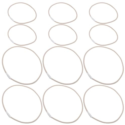 SEWACC 12 Pezzi Elastici di Ricambio Antiurto per Supporto Microfono in Gomma Resistente, Clip Sostitutive per Morsetti Microfono, Fascia Elastica per Isolamento Vibrazioni in Studio