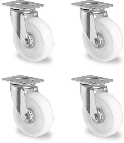 Rollensatz 4 Lenkrollen 80 mm Polyamid