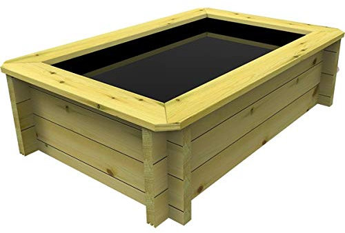 The Garden TImber Company Wooden Fish Ponds 1.5x1m 429mm Height 360L