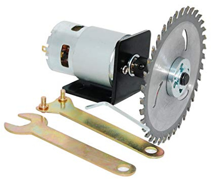 CHANCS Electric Motor Micro 12V-24V 895 DC Motor 6000RPM 12000RPM Table Saw Kit High Power Torque with Saw Blade Circular Saw