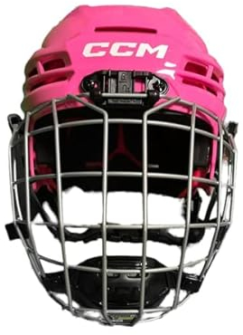 CCM Tacks 70 Helm Combo Bambini, Größe:Junior, Farbe:Pink
