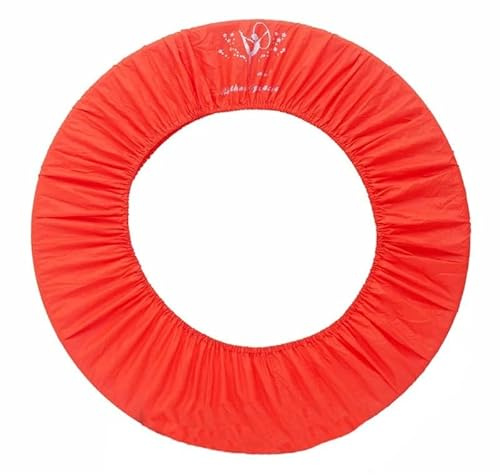 LSYHHXC Anneaux de Gymnastique Cerceau de Gymnastique Artistique étui de Protection Couverture Cerceau de Gymnastique Rythmique Anneau appratus Accessoire Cerceau Housse(Red)
