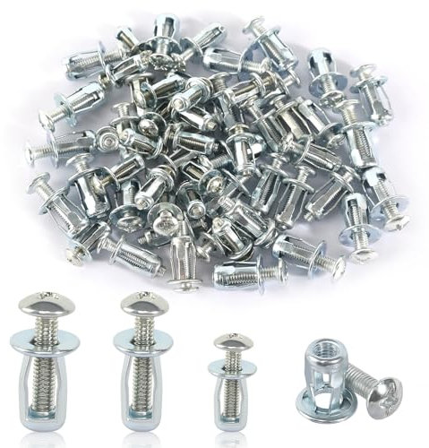 60 Piezas de Anclaje Metal para Cavidades, M4 M5 M6 Pasador Metal para Cavidades, Tuercas de Gato para Cavidades de Pasador Tuercas de Pétalos para Paredes Delgadas Puertas Huecas Chapa de Hierro