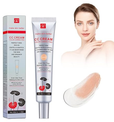 Crema CC Idratante E Nutriente Pre-Makeup - Schiarente Multi-funzione Con Finish Luminoso, Coprenza Totale, Spf 25, Uniforma Il Tono Della Pelle, 45ml - Light