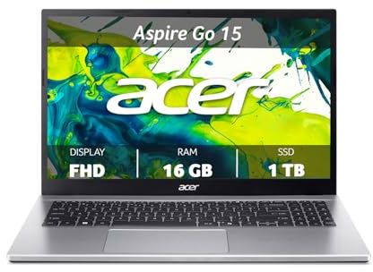 Acer Aspire Go 15 AG15-42P-R2GN PC Portatile, Notebook, Processore AMD Ryzen™ 5 7430U, RAM 16 GB DDR4, 1024 GB PCIe NVMe SSD, Display 15.6 FHD, Scheda Grafica AMD Radeon, Windows 11 Home, Silver