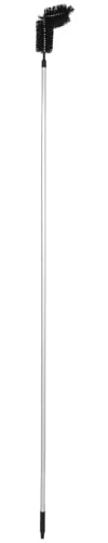 DIYEAH Brosse de nettoyage de gouttières portable - Brosse de gouttières avec manches détachables - Nettoyeur de feuilles en 6 sections pour les bords de maison et de toit, 238 cm de long