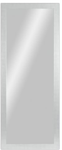 CHELY INTERMARKET MOD128 Espejo Pared Vertical Decorativo Grande Estilo Moderno Marco Madera Cuerpo Entero Elegante 35x100 cm Plateado Ideal Recibidor Dormitorio Baño Incluye Kit Montaje