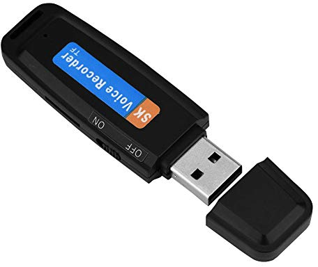 LetCart Enregistreur vocal USB - Enregistreur vocal numérique USB 2.0 Mini lecteur flash enregistreur audio