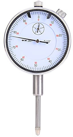 1 High Precision Pointer Indicator Metric Dial Indicator Gau Steering Wheel Test 0.1cm Resolution Dial Indicator Gau Instrument with Button Locking Screw
