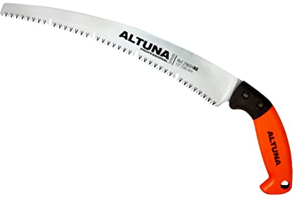 Serrucho de Poda 29604RE330 - Dentado Japonés - Hoja Rectificada 330mm - Empuñadura de Fibra Ergonómica - Sierra de Mano para Madera - Resistente y Ligera - Incluye Funda - Altuna