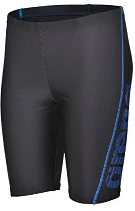 Arena Logo Junior R Jungen Pool und Strand Schwimm-Jammer, schnell trocknende Jungen Schwimmhose, chlor- & salzresistentes MaxFit Eco-Gewebe, UPF 50+ UV-Schutz, Pool Jammer mit gefütterter Vorderseite