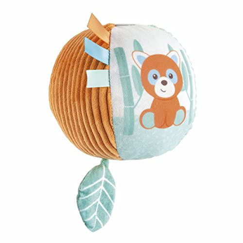 Chicco My Sweet Doudou Palla Panda&Camaleonte, Morbida Pallina in Diversi Tessuti, con Trillino, attività Manuali, Giochi Bambini, Primo Gioco per Bambini più Piccoli, 0 Mesi+