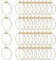 PLABBDPL 40 Stück Metall Ohrringe Hoop Ring 30mm Runde Perlen Hoop Ohrring für Ohrring Schmuckherstellung, Ohrringe Selber Machen Set Creolen Diy Anhänger Charme Ringe Ohrringe Glasmarkierer Basteln