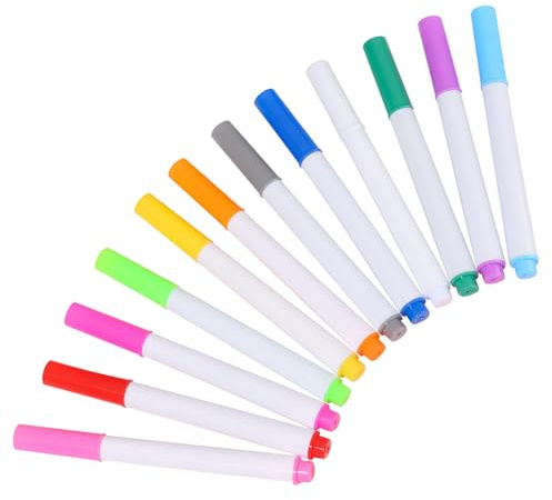 heavenlife 12 Couleurs Marqueur Craie Liquide, Craie Pour Tableau Noir, Feutres Tableau Blanc Effacable, Craie Feutre Liquide pour Tableau Noir Vitres, Verre, Bistro, Enseignes