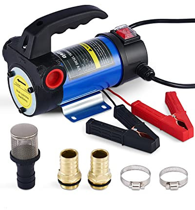 Orion Motor Tech Diesel Transfer Pump, 12 Volt DC 45L/min Fuel Transfer Pumps for Transferring Diesel, Kerosene, Machine, Transformer Oil
