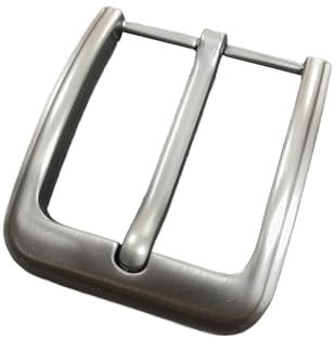 Oykrueats Gürtelschnalle Herren Zinklegierung,Gürtelschnalle aus Massivem Poliert,Gürtelschnalle 40Mm Ersatz,Einzackige quadratische Ersatzschnalle,Gürtelschnallen Für Männer Frauen Gürtel (Silber)