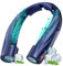 BOSONER Nackenventilator Hals Ventilator Tragbarer: 6000 mAh Halsventilatoren USB Aufladbar Leise Halsventilator Persönlicher Ventilator mit 6 Geschwindigkeiten für Camping Reisen Büro (Blau)