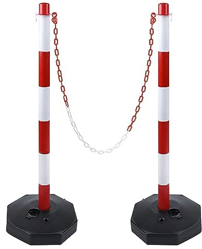 LVSEWOA Barriere di parcheggio, palo di barriera per parcheggio Auto Pieghevole e bloccabile ad Alta visibilità, per Uso Industriale, Commerciale e privato