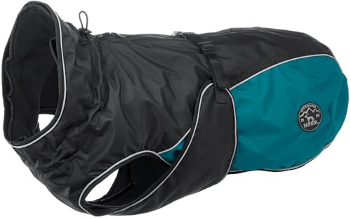 HUNTER Hundemantel UPPSALA ALLROUNDER, Farbe: anthrazit/petrol, wasser- und windabweisend, herausknöpfbares Innenfutter, reflektierende Paspeln, elastische Fixiergummis, optimaler Sitz, Größe: 50