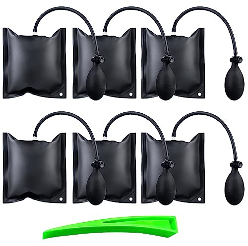 Montagekissen Luftkissenheber, 6 Stück Montagekissen Luftkissen Mit Hilfswerkzeug, Luftkissenheber Fenstermontage Air Wedge Pump, Hebekissen Für Die Türfensterinstallation Autoreparatur Montagehilfe