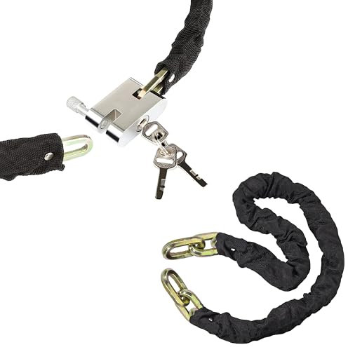 My DIY Heavy-Duty High-Security Bike Chain Lock – 1.8M Stainless Steel Anti-Theft Chain Lock for Bicycles, Motorbikes, Scooters & Mobility Scooters with Waterproof Cover & 3 Keys
