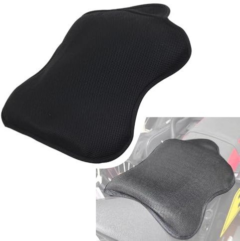 MOQIAOSEIKO 3D Wabenstruktur Motorrad Gel Sitzkissen atmungsaktiv wärmeisolierend Luftpolster Sitzbezug für Lange Fahrten kühl und stoßdämpfend