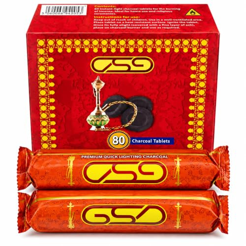 Charcoal Quick Lighting Coal Charcoal 3 Rolls 30 Discs