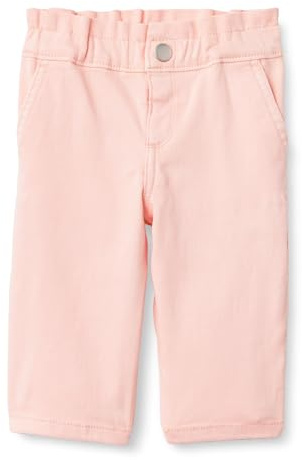 Amazon Essentials x Sofia Grainge Baby Girls' Straight-Leg Jean with Ruffle, Light Pink, 18 Months