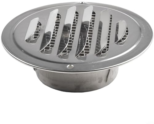 Grille d'aération extérieure en acier inoxydable avec protection contre les insectes pour les besoins de circulation de l'air (tube de 70 à 75 mm)