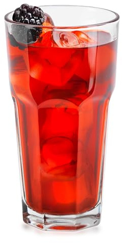 Libbey Gibraltar Drinking Glass Drinking Cup Set, Iconic Heavy Base Bar Glassware Thick Drinking Glasses Set of 12, 16-Ounce Glass Tumbler