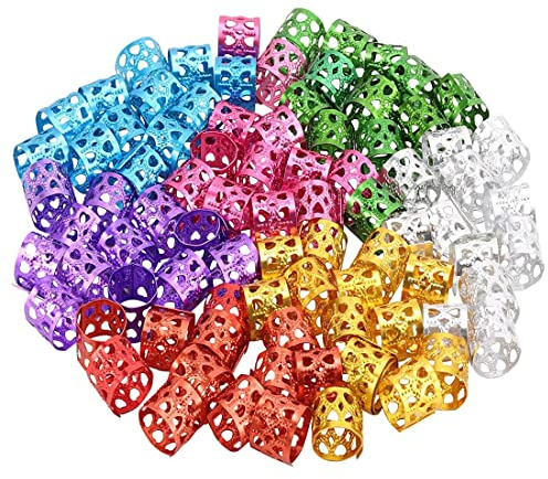 Quesuc 120 diadema de metal, trenzas y cuentas de colores, accesorios para el cabello (7 colores)