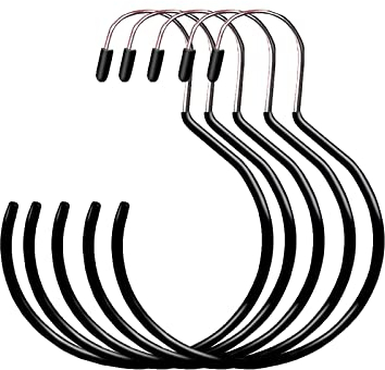 Srup 5 Stück Gürtelhalter, Gürtelringe, Krawattenhalter,Huthalter Haken, Schal Haken, für Kleiderschrank Krawatten Schals GüRtel Handtaschen