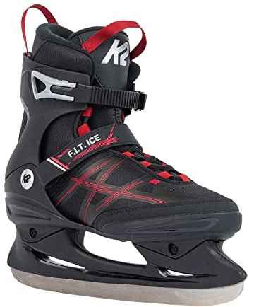 K2 Skates Herren Schlittschuhe F.I.T. ICE, black - red, 25G0410.1.1.085