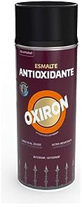 OXIRON Esmalte Metálico Antioxidante Spray Liso Brillante Negro 400 ml
